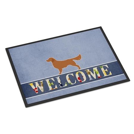 Carolines Treasures 24 x 36 in. Golden Retriever Welcome Indoor or Outdoor Mat BB5508JMAT